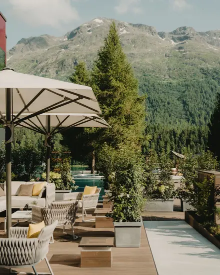 Badrutts Palace Food And Beverage Restaurants La Diala Terrace Summer