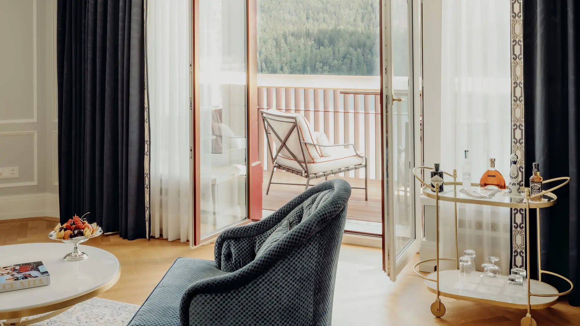 Badrutts Palace Suites St Moritz Balcony Lake View Summer 2