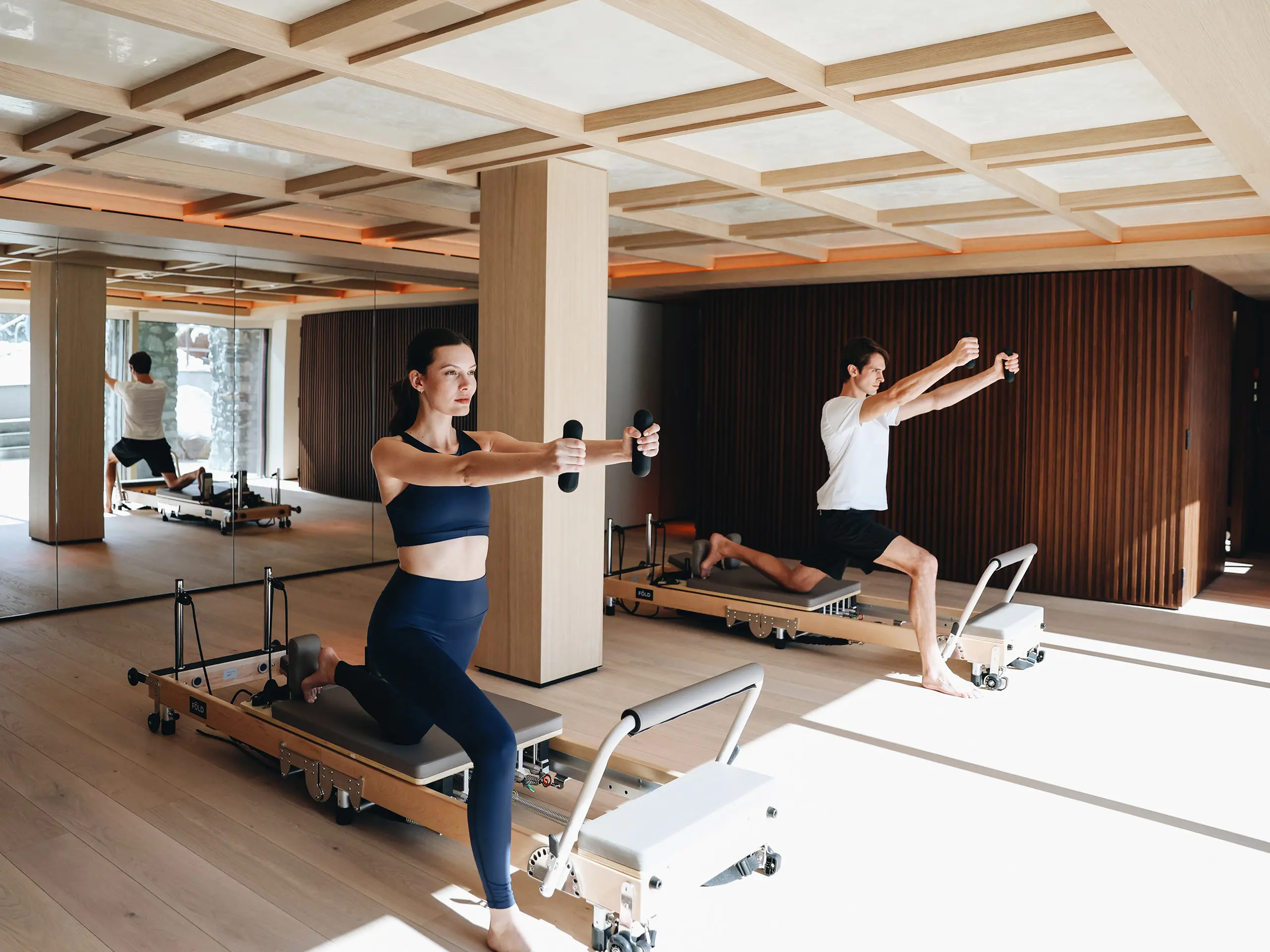 Badrutts Palace Wellness Fitness Room Exersize Classes Winter