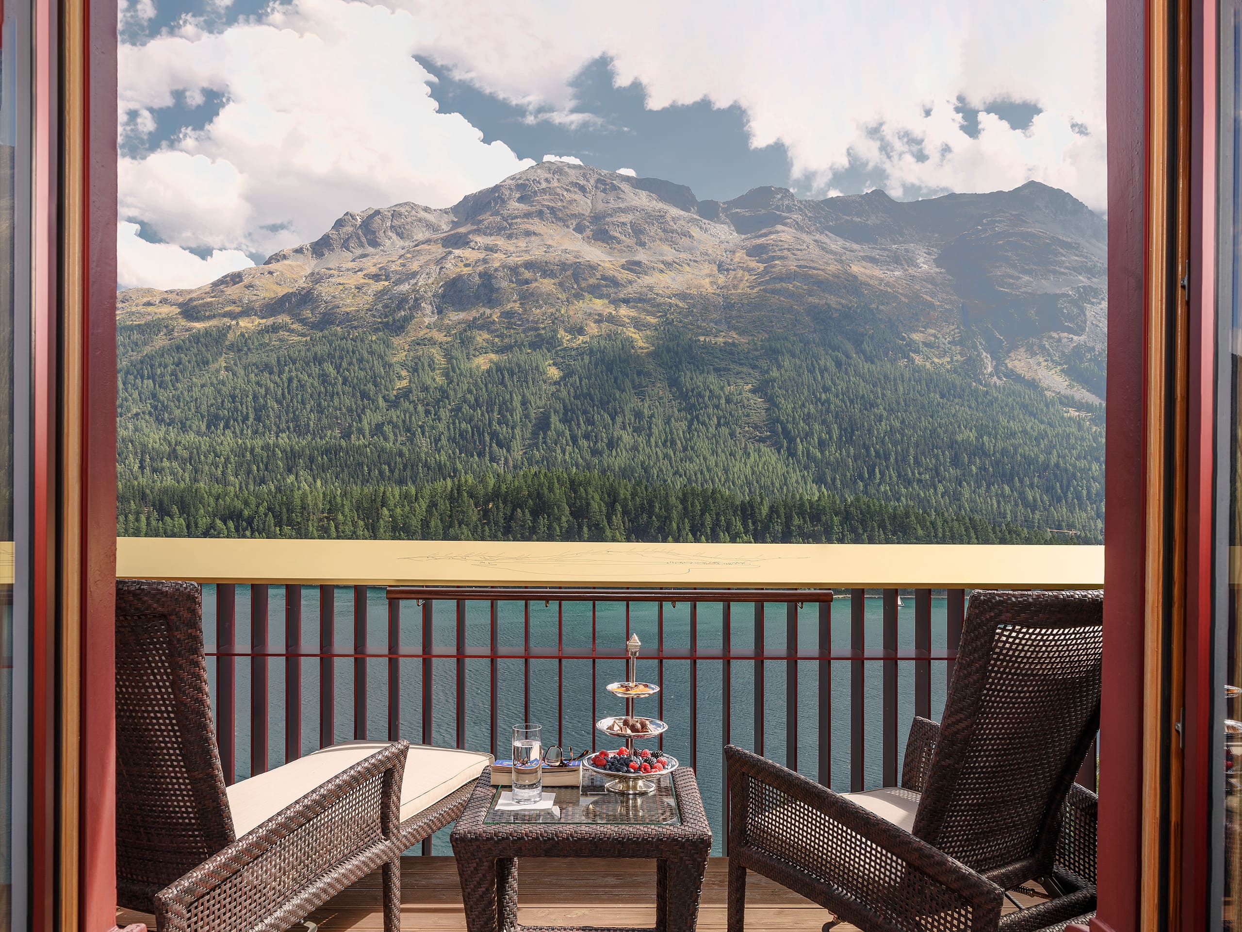 Badrutts Palace Suites Hitchcock Suite Balcony Summer