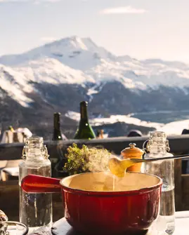 Badrutts Palace Food And Beverage A Perfect Day Paradiso Food View Mountains