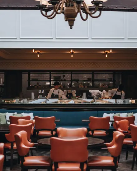 Badrutts Palace Food And Beverage Restaurants La Coupole Matsuhisa Interior