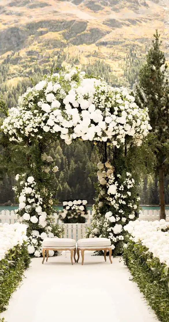Badrutts Palace Tower Revue The Wedding Party Outdoor Decoration