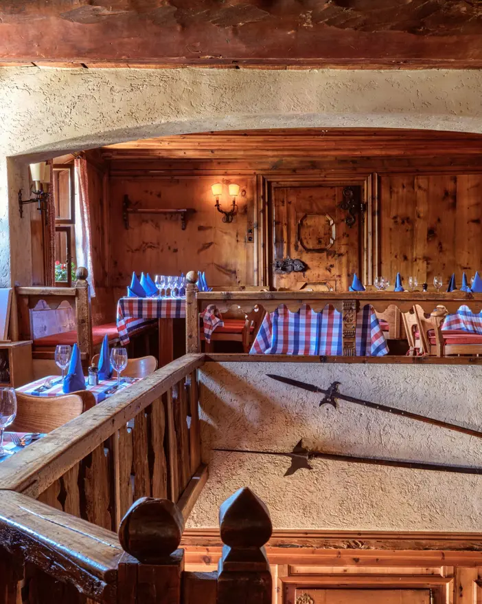 Badrutts Palace Food And Beverage Restaurants Chesa Veglia Pizzeria Heuboden Interior Summer