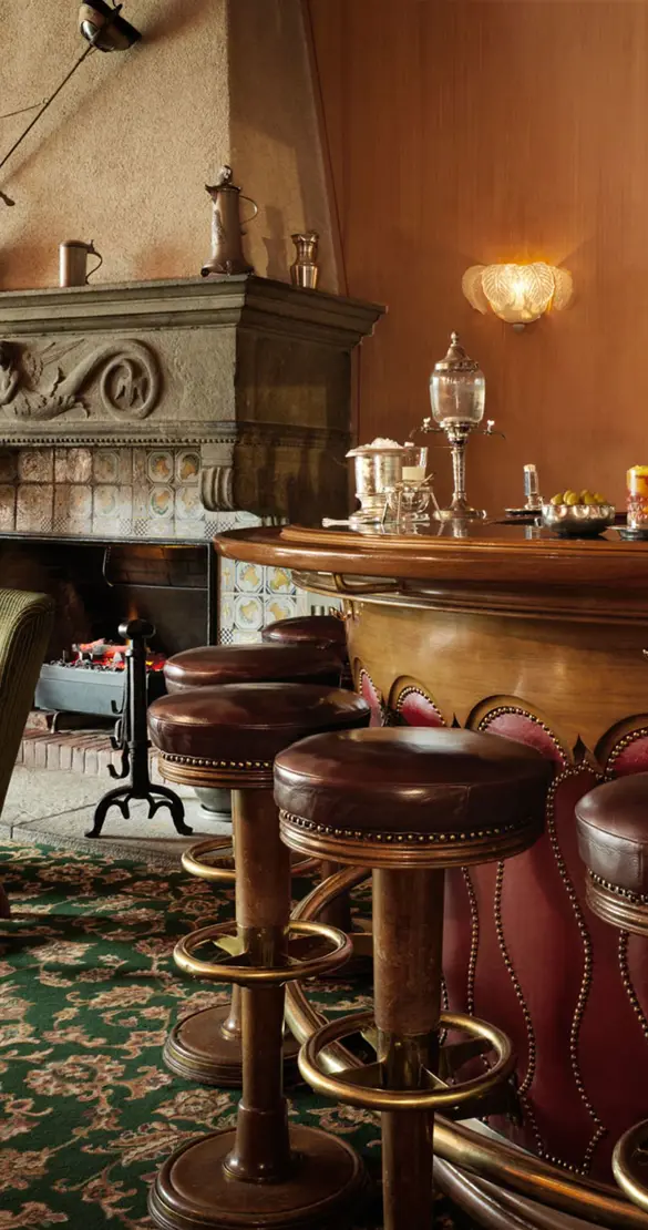 Badrutts Palace Food And Beverage Bar Renaissance Bar Interior Chimney