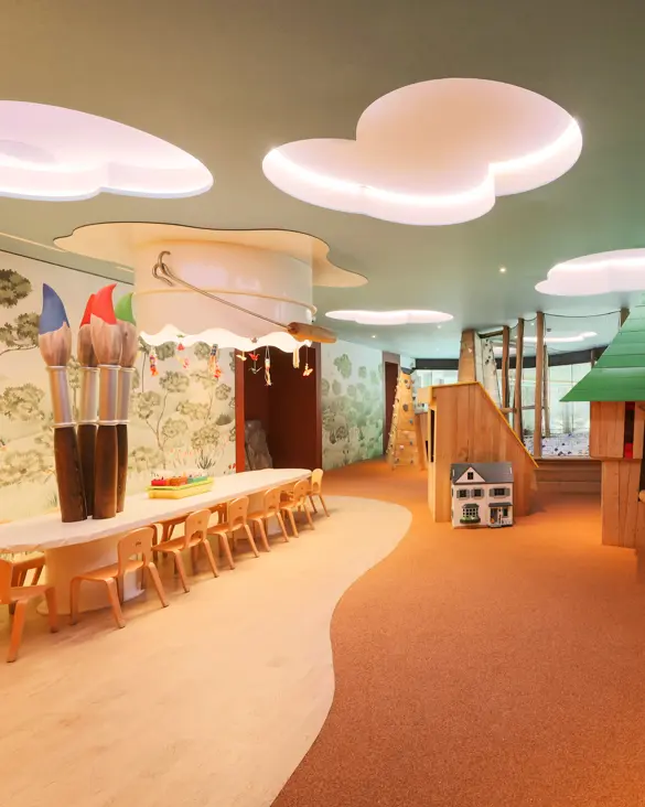 Badrutts Palace Experiences Pallazino Kidsclub Interior Big Table