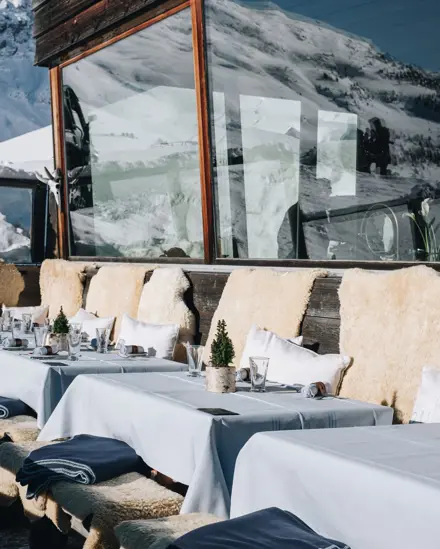 Badrutts Palace Food And Beverage Restaurants Clubs Paradiso Mountain Club Exterior Winter Outdoorjpg
