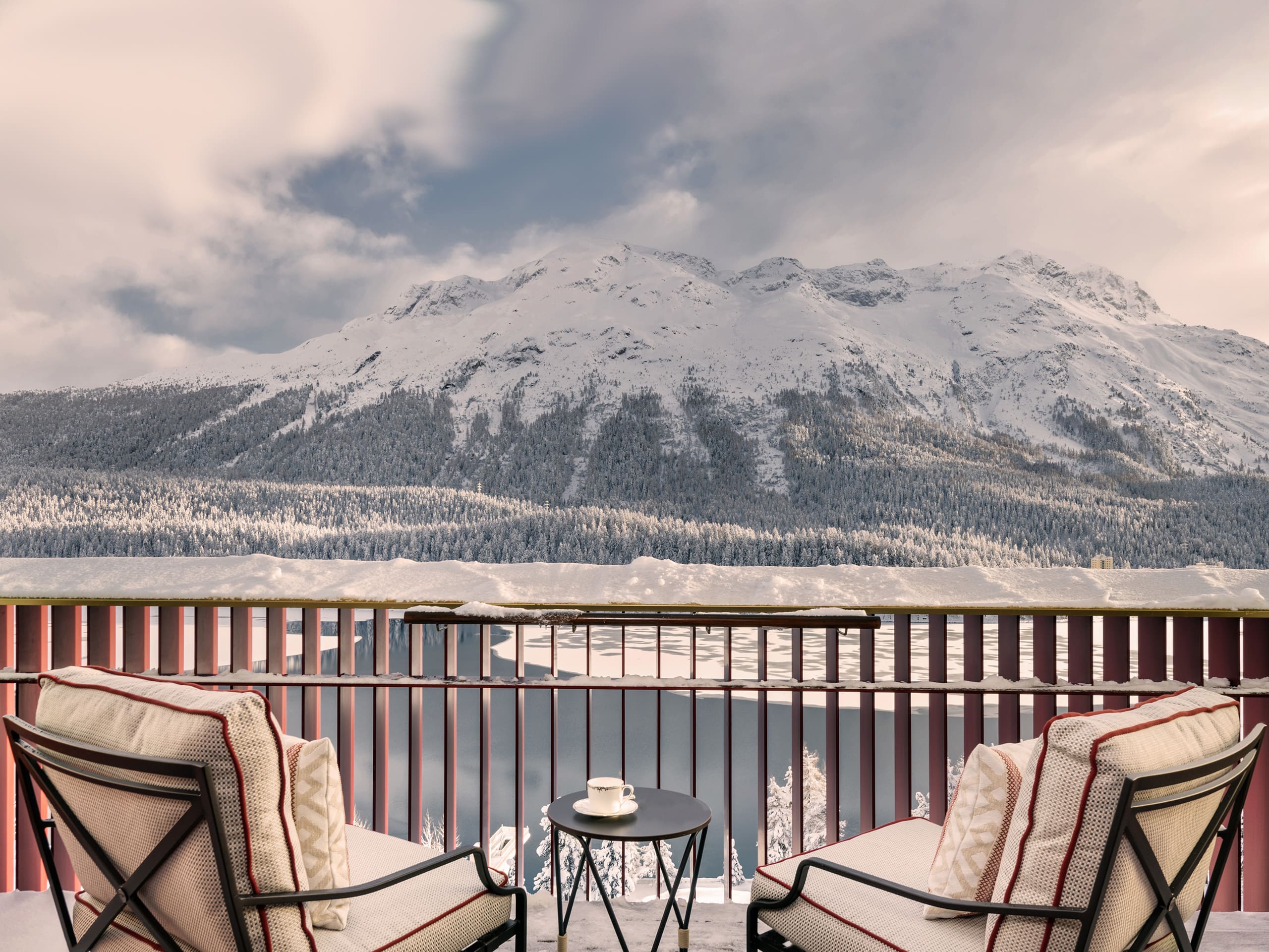 Badrutts Palace Suites Hitchcock Suite Balcony Lake View