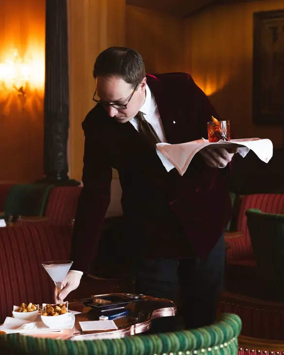Badrutts Palace Food And Beverage Bar Renaissance Bar Waiter