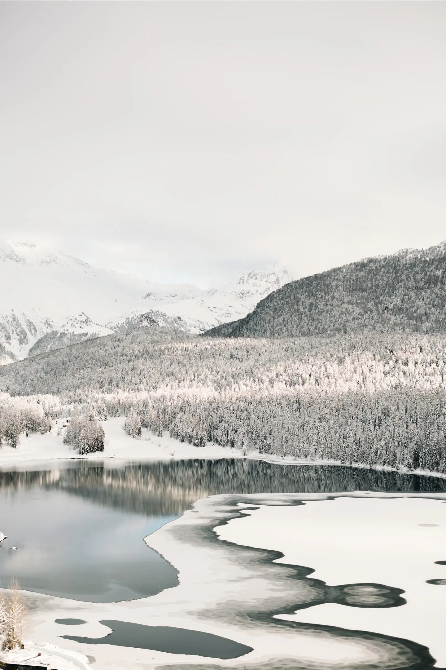 Badrutts Palace Gallery Landscape Nature Lake Winter 010 W