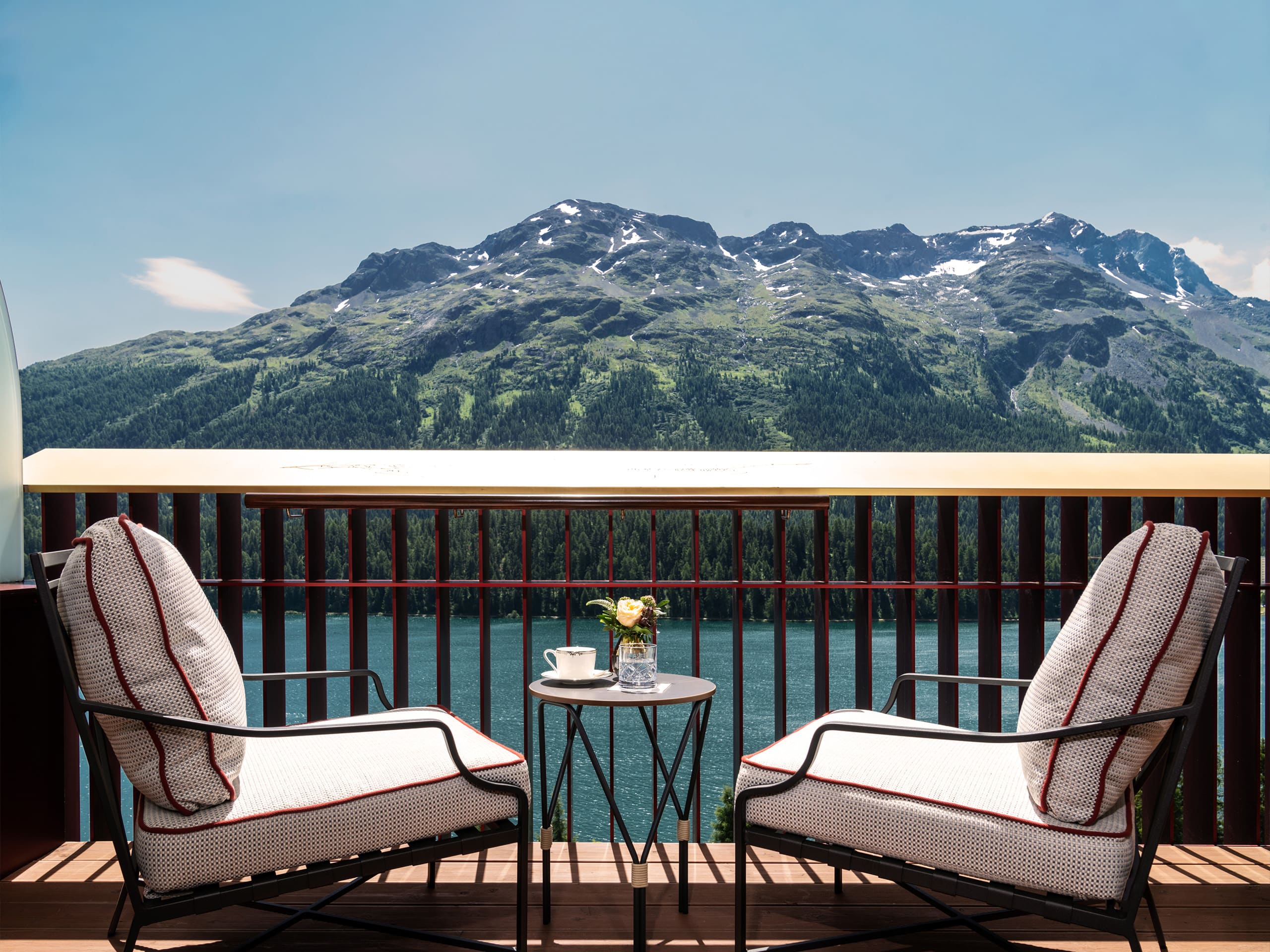 Badrutts Palace Rooms Signature Double Room Lake View With Balcony View Balcony Summer