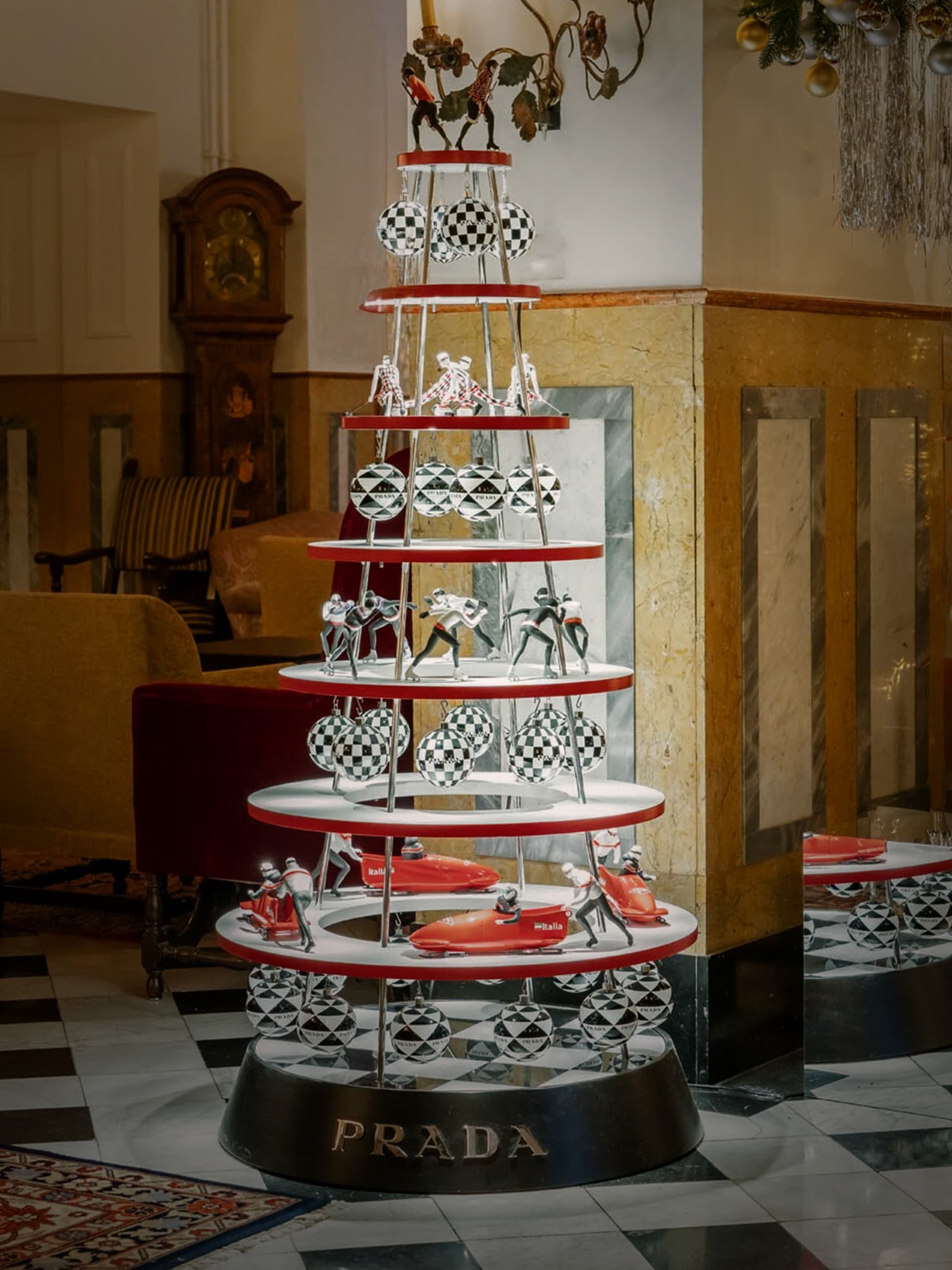 Badrutts Palace Tower Revue Foundation For Change Christmas Tree Auction Prada