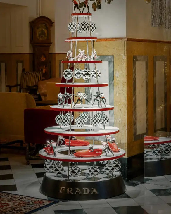 Badrutts Palace Tower Revue Foundation For Change Christmas Tree Auction Prada