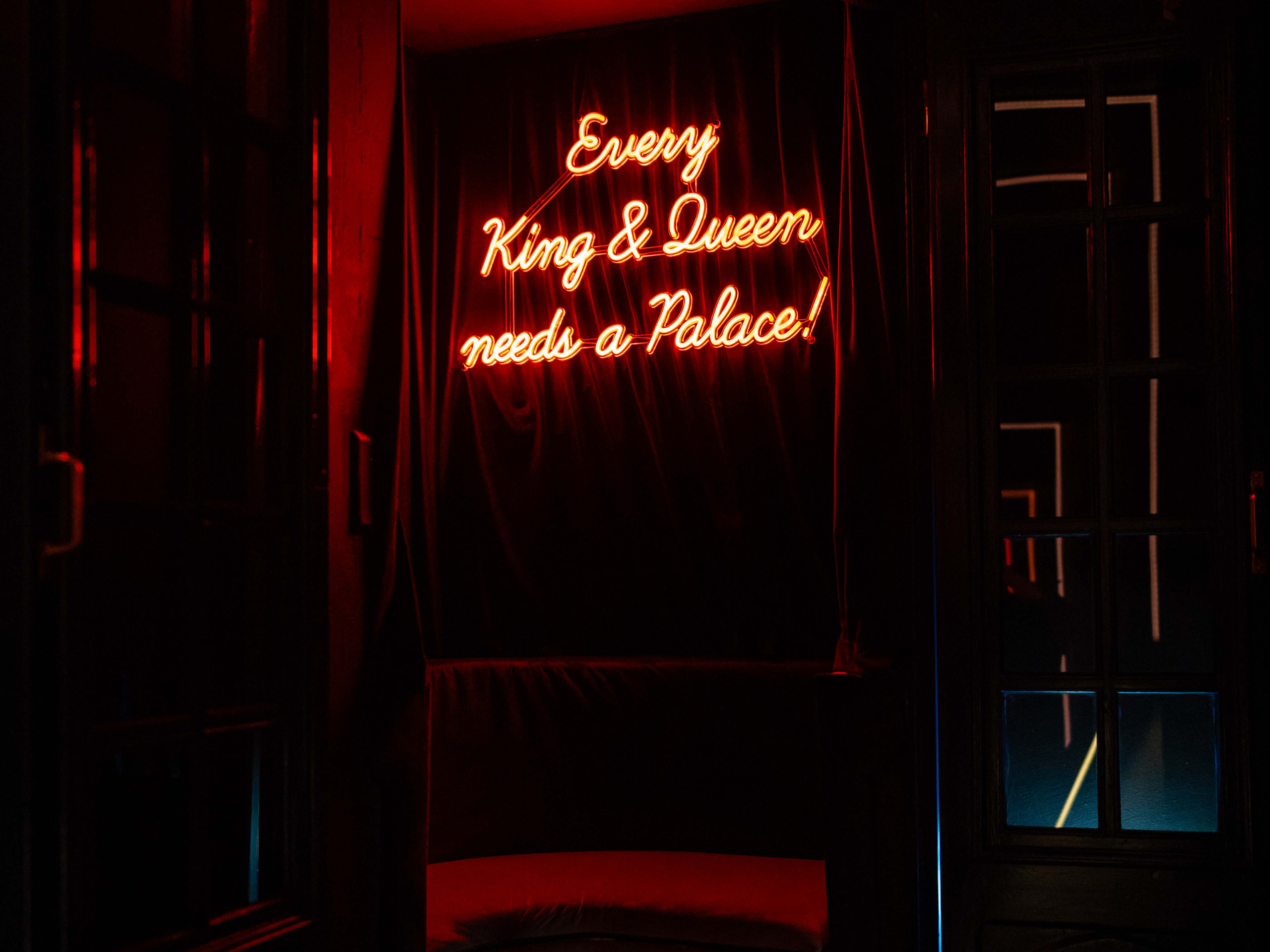 Badrutts Palace Food And Beverage Clubs Restaurant Neon Sign Entrance