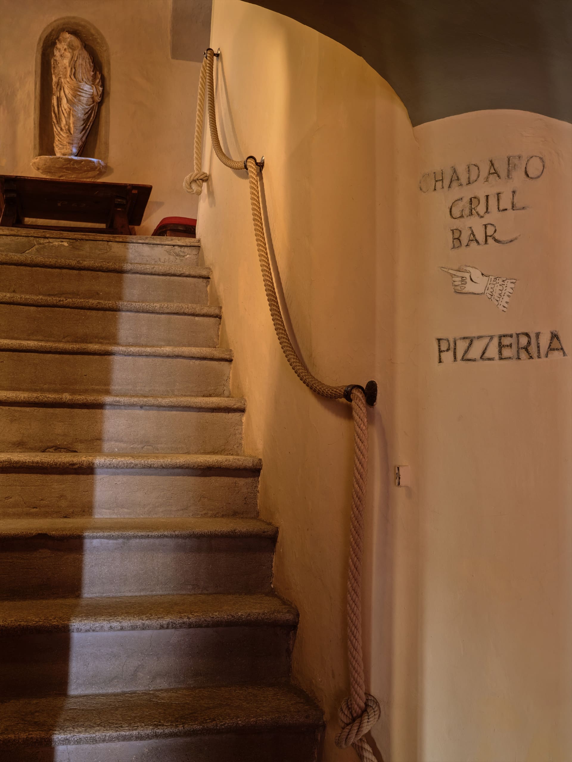 Badrutts Palace Food And Beverage Restaurants Chesa Veglia Pizzeria Heuboden Entrance Stairs