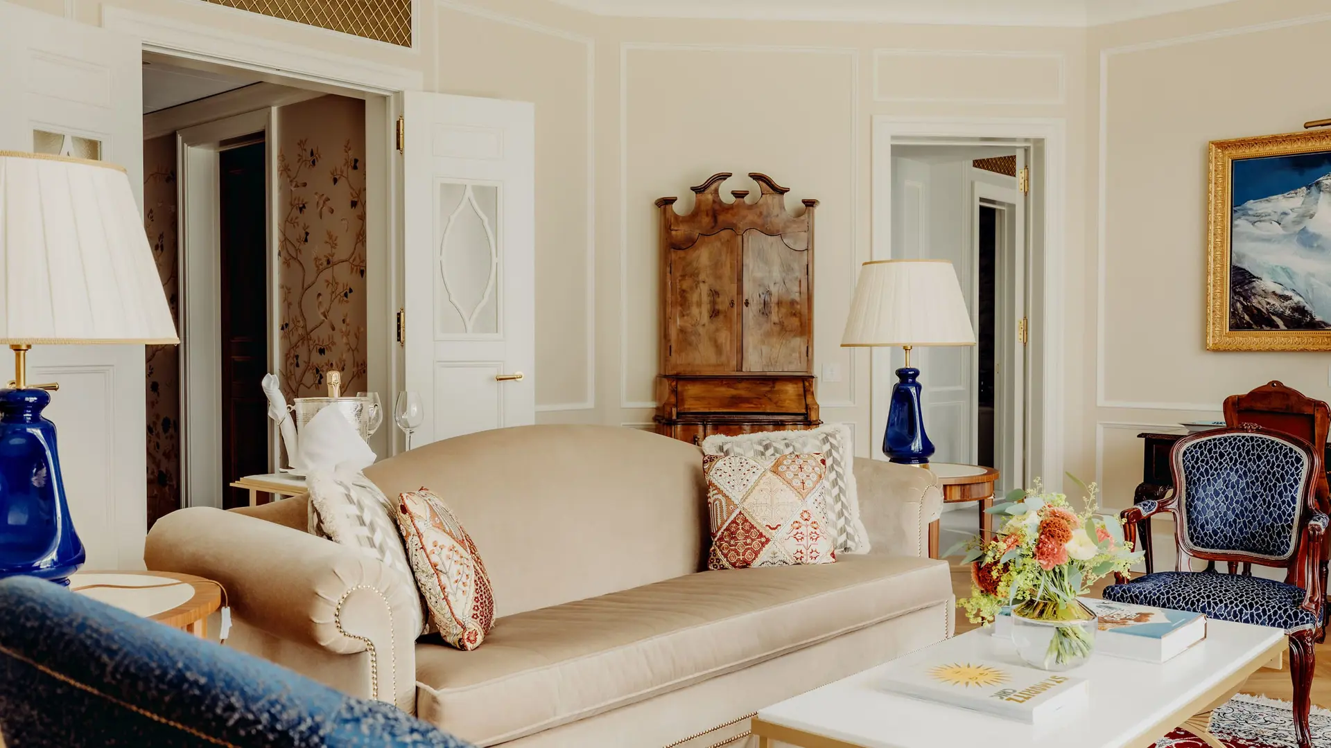 Badrutts Palace Suites Two Bedroom St Moritz Suite Interior Livingroom