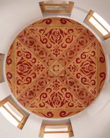 Badrutts Palace Suites Tower Penthouse Apartment Interior Detail Ceiling