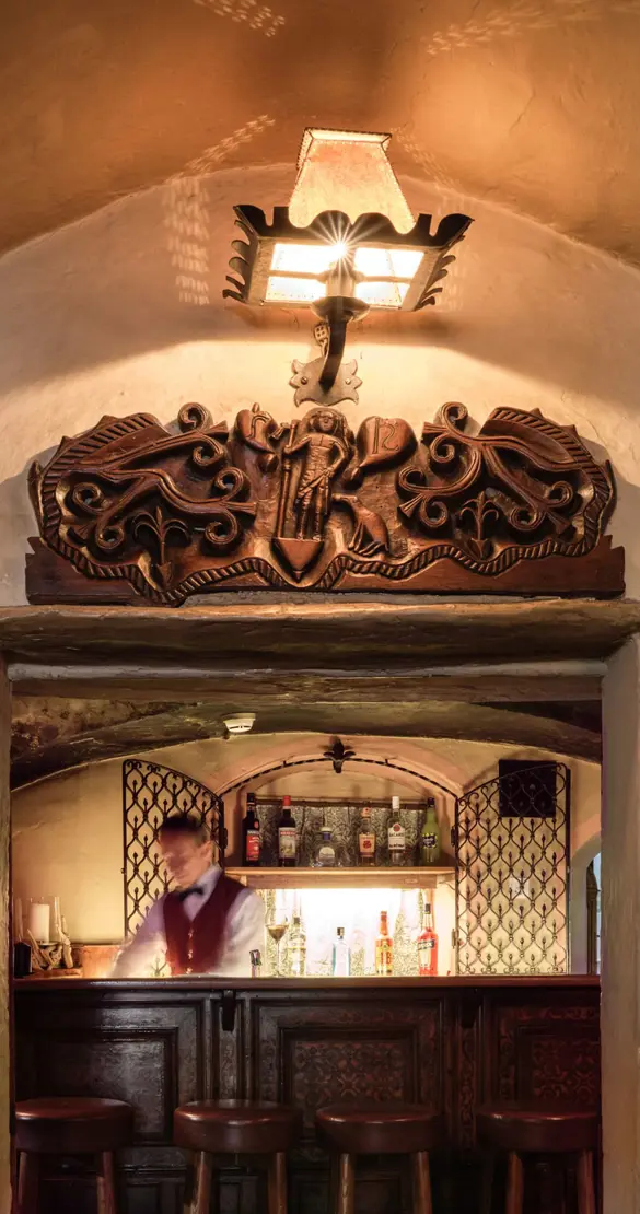 Badrutts Palace Food And Beverage Bars Chesa Veglia Polo Bar Entrance View