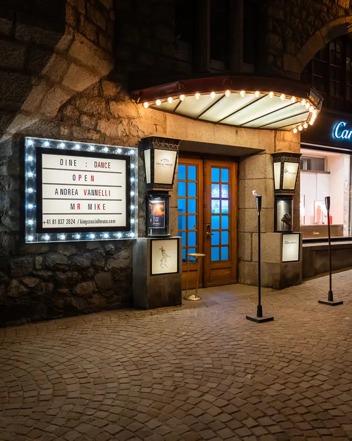 Badrutts Palace Food And Beverage Restaurants Clubs Bar Kings Social House Entrance