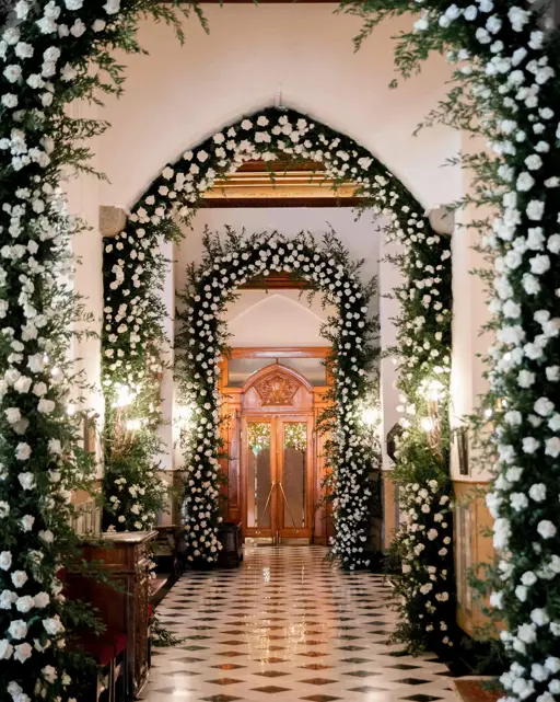Badrutts Palace Tower Revue The Wedding Party Flower Decoration Le Grand Hall
