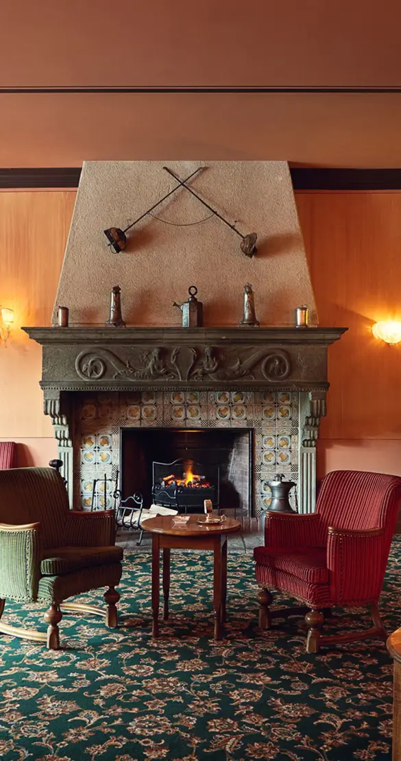 Badrutts Palace Food And Beverage Bar Renaissance Bar Interior Chimney 2