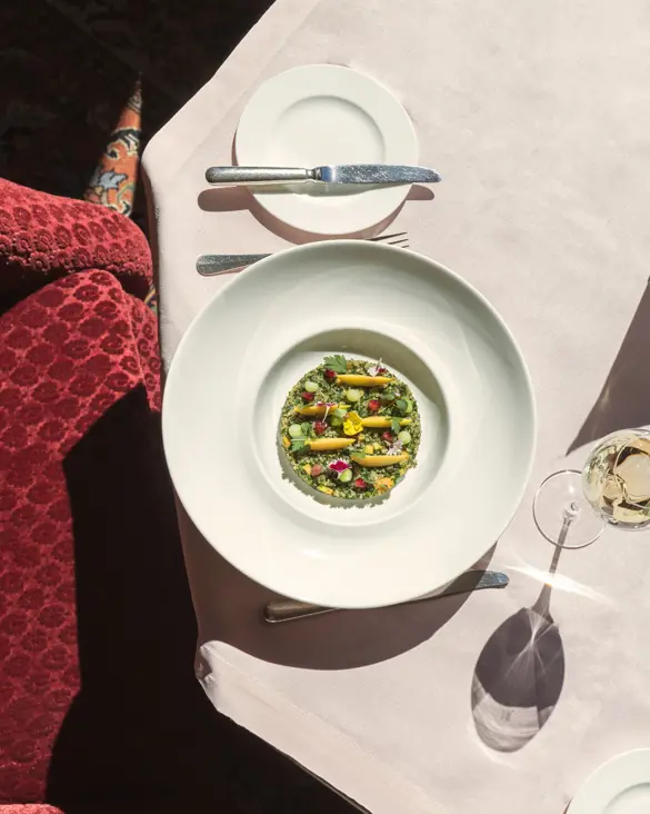 Badrutts Palace Food And Beverage Restaurants Le Grand Hall Lunch Dish