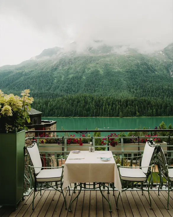 Badrutts Palace Food And Beverage A Perfect Day Le Grand Hall Terrace Summer Lunch