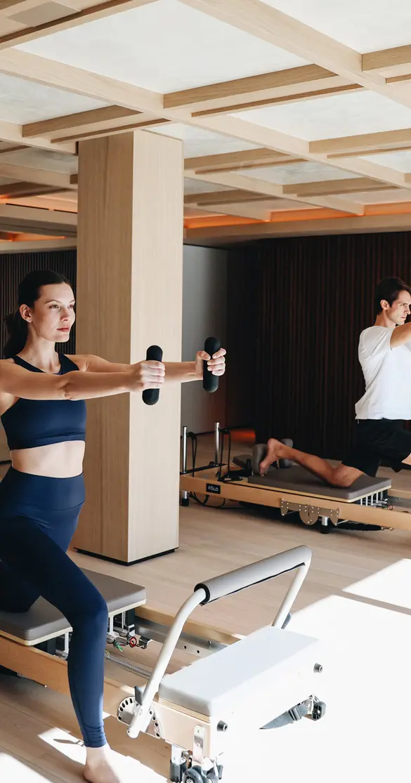 Badrutts Palace Wellness Fitness Room Exersize Classes Winter