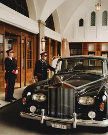 Badrutts Palace Meet And Celebrate Meetings And Incentives Entrance Rolls Royce Concierges