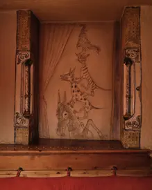 Badrutts Palace Food And Beverage Restaraurants Chesa Veglia Carigiet Fondue Stuebli Interior Detail Fresco