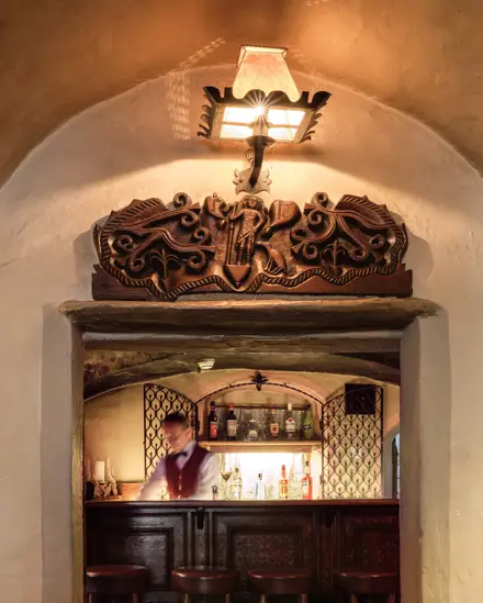 Badrutts Palace Food And Beverage Bars Chesa Veglia Polo Bar Entrance View 2