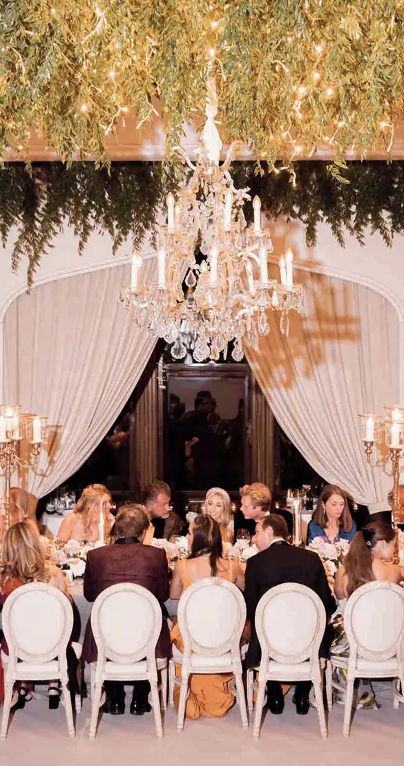 Badrutts Palace Tower Revue The Wedding Party Table Decoration People