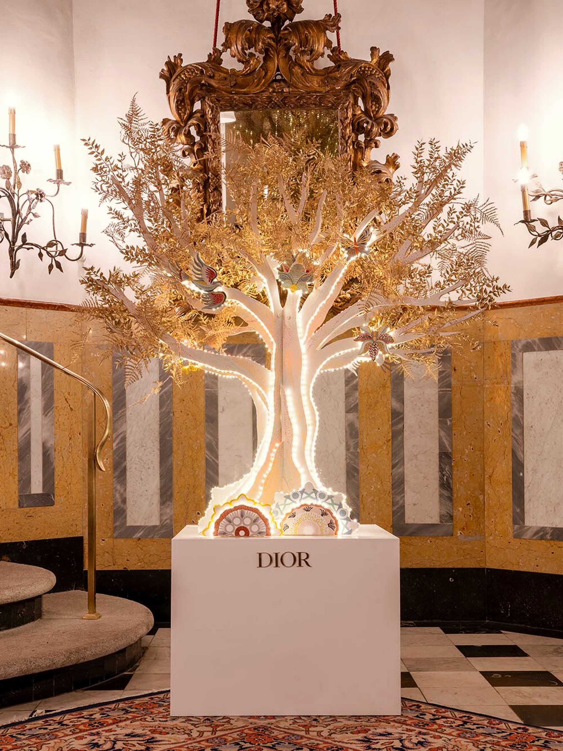 Badrutts Palace Tower Revue Foundation For Change Christmas Tree Auction Dior