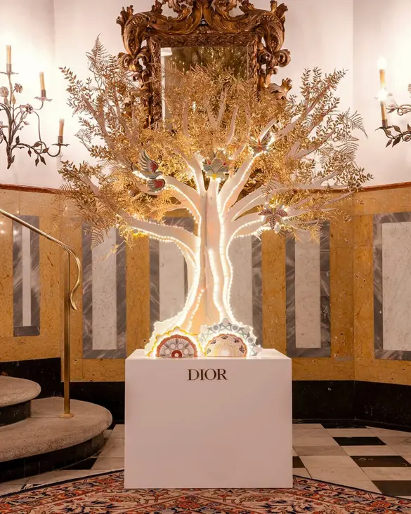 Badrutts Palace Tower Revue Foundation For Change Christmas Tree Auction Dior