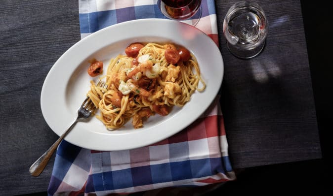 Linguine with Shrimps